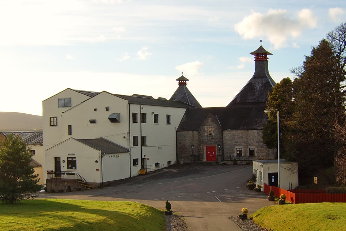 Cardhu distillery's pagoda-roofed kiln at Knockando