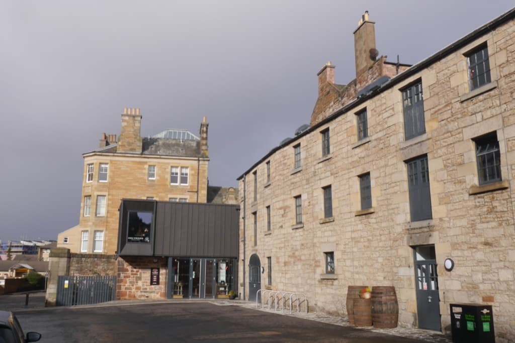 The former engine shed that houses Holyrood distillery in Edinburgh