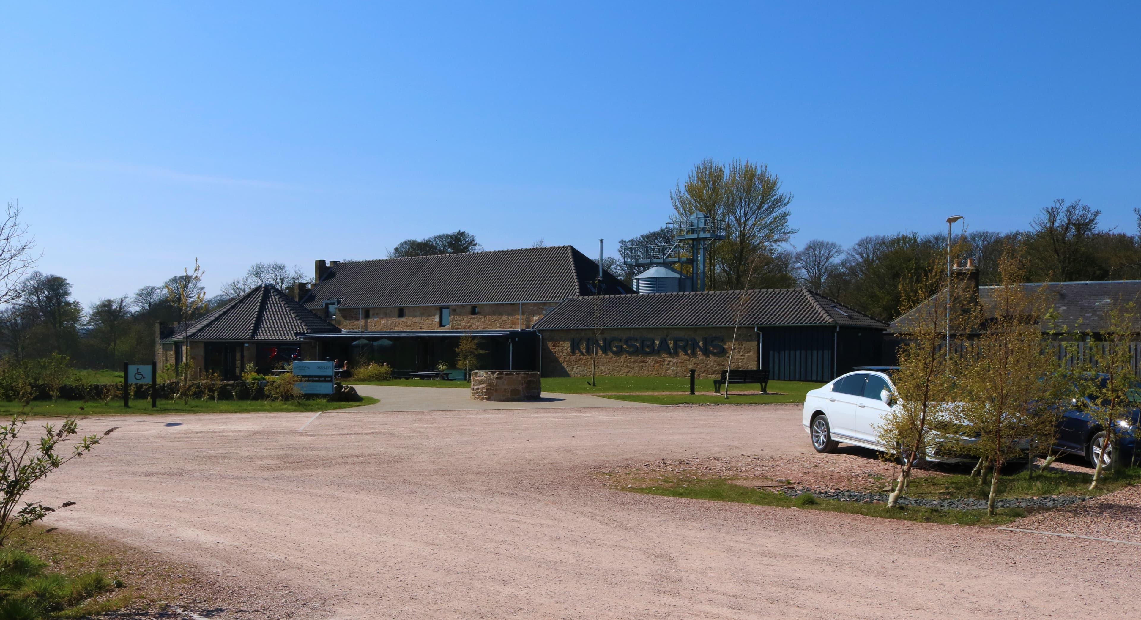 The converted farm steading that houses Kingsbarns distillery in Fife