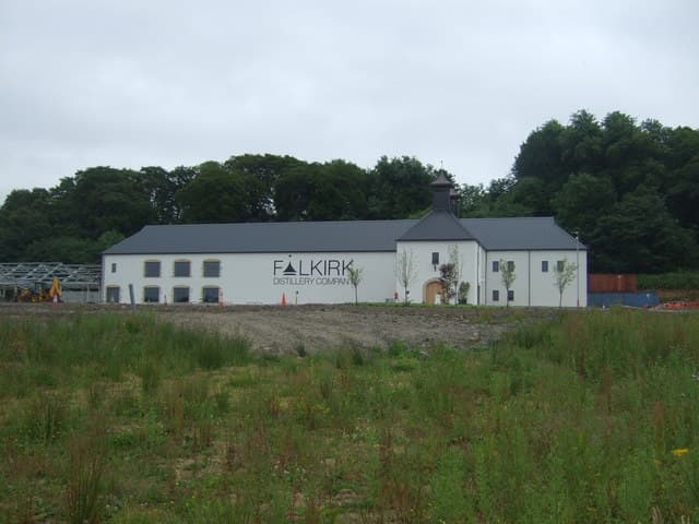 The Falkirk Distillery Company building on the edge of Falkirk