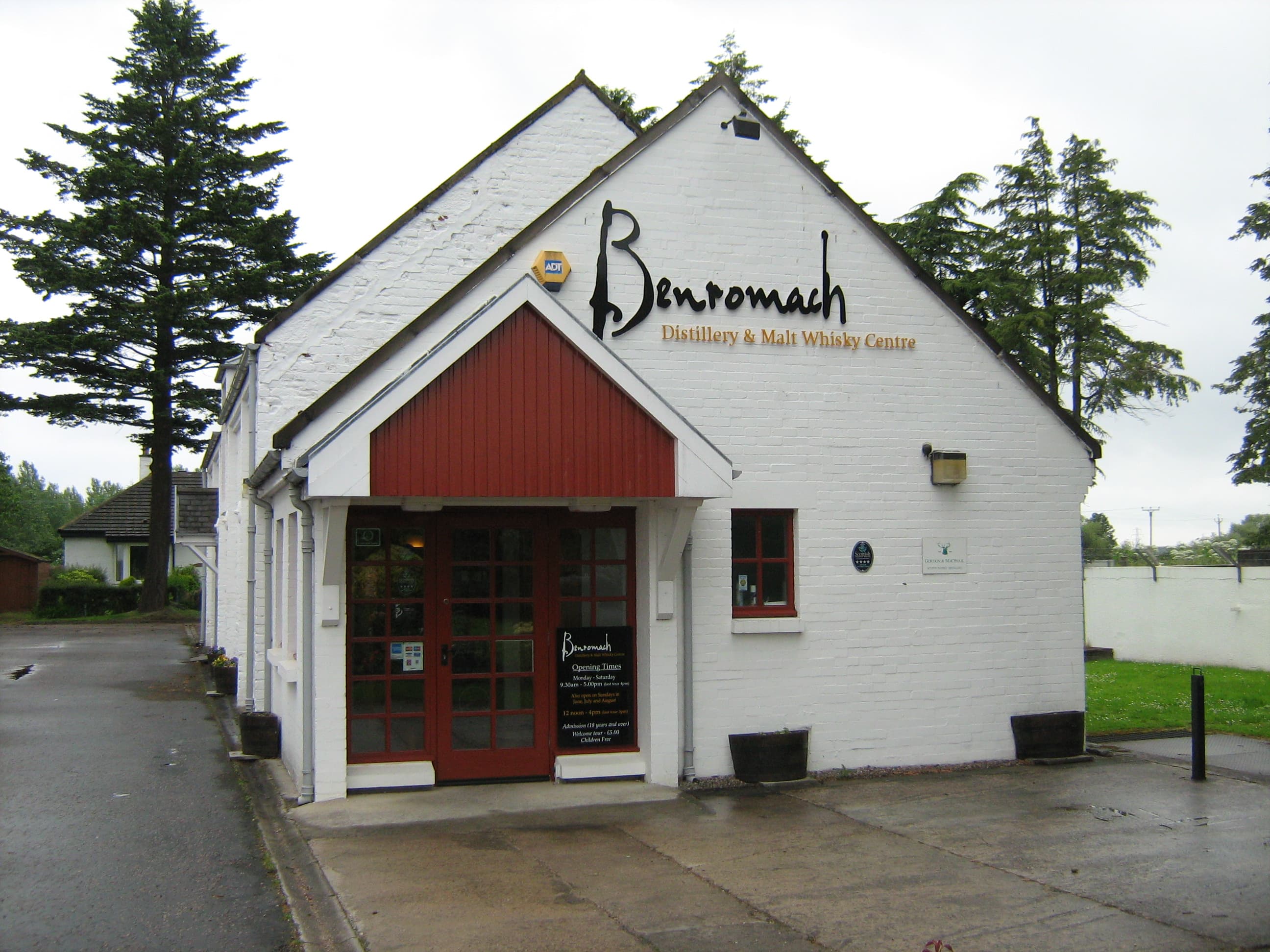 The Benromach distillery and malt whisky centre at Forres