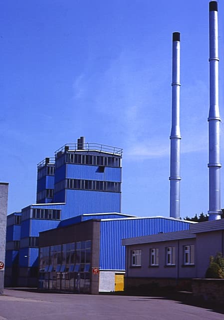 The modern production building at Mannochmore distillery
