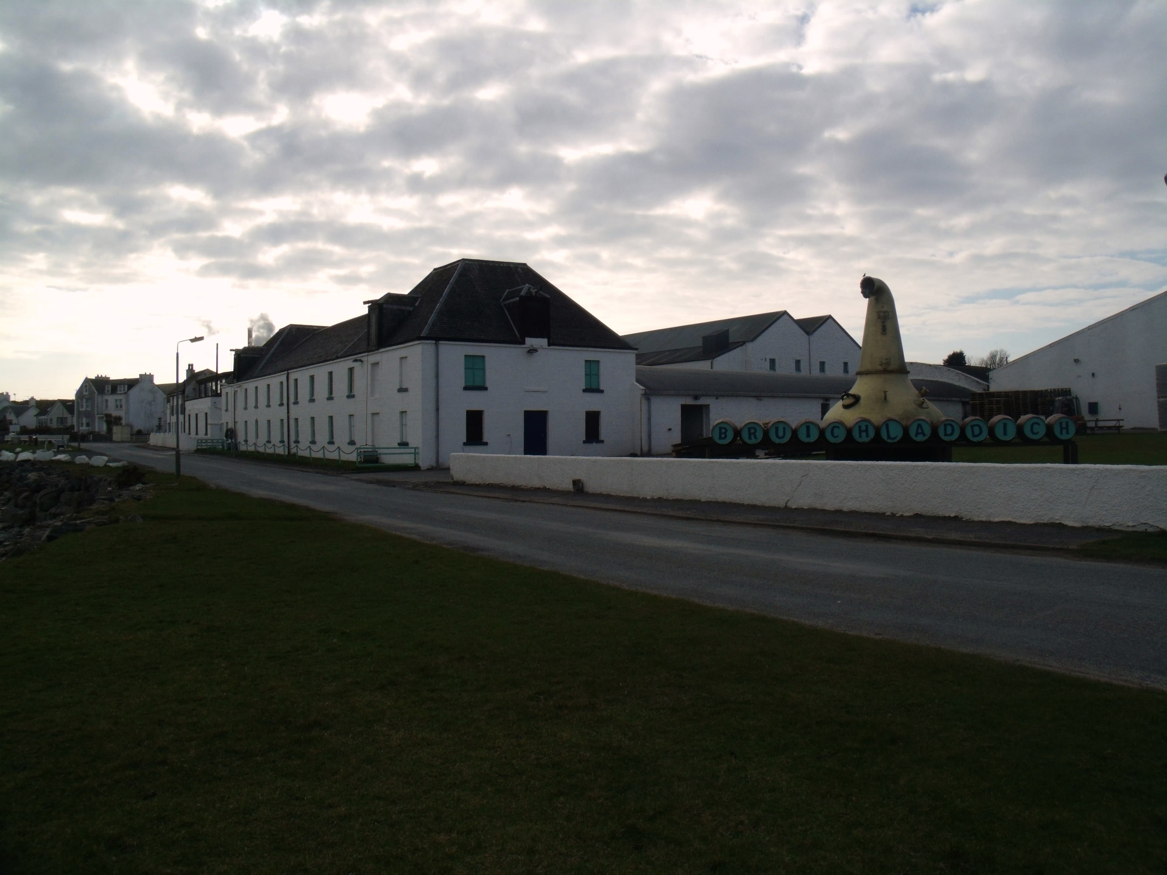 Bruichladdich distillery on the shore of Loch Indaal, Islay, where The Botanist is made
